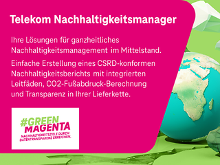 Telekom Nachhaltigkeitsmanger: