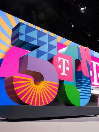 A large, colorful “30”, set up on a stage.